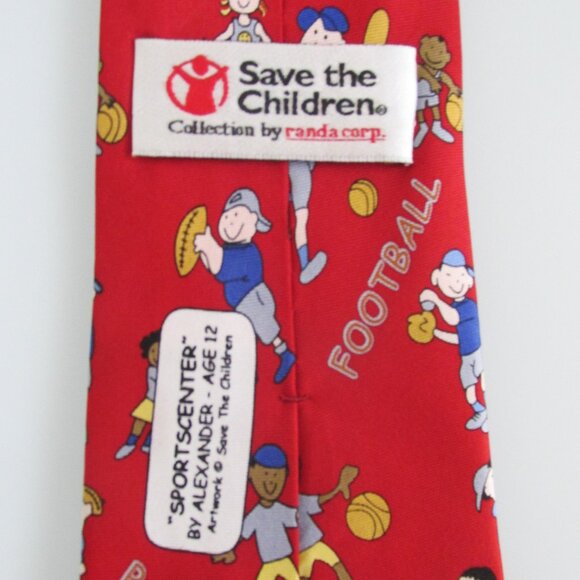 Save The Children Men's Silk Tie - Picture 5 of 5